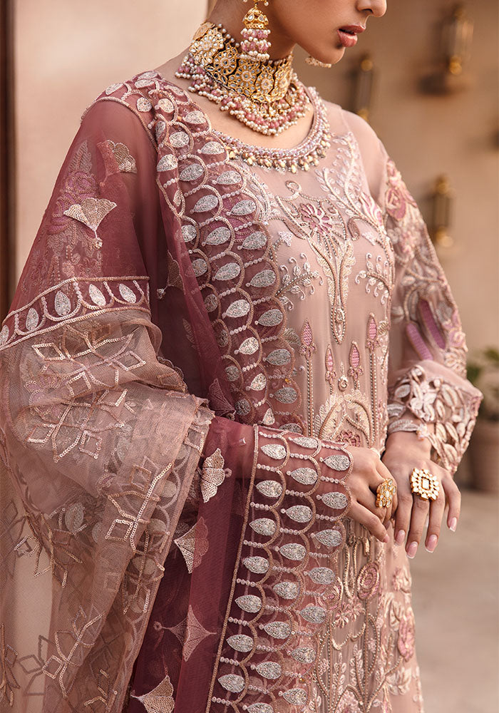 Buy Embroidered Pakistani Kameez with Lehenga 2023 – Nameera by Farooq