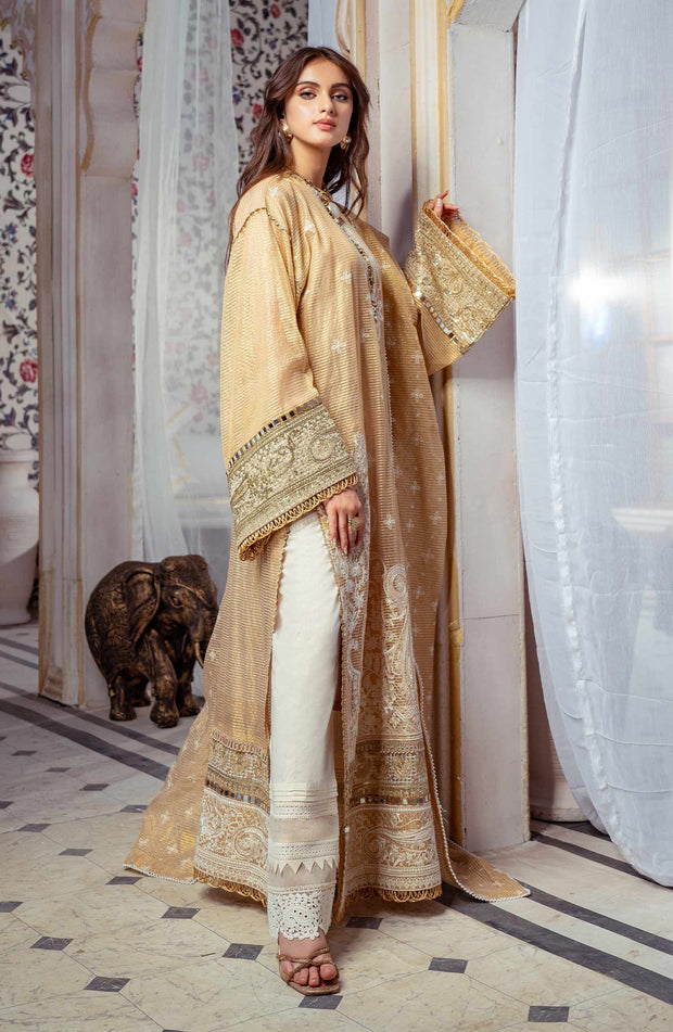 Latest Embroidered Pakistani Mesuri Kameez Trouser Dupatta