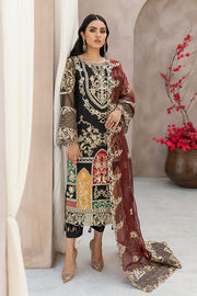 Latest Embroidered Salwar Kameez Pakistani Black Dress for Eid