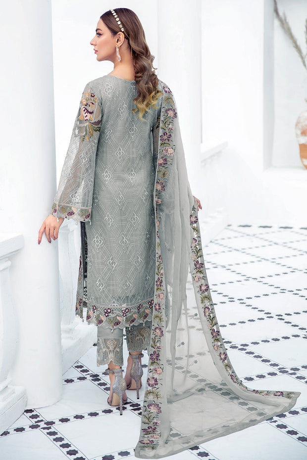 Latest Fancy Salwar Kameez in Light Grey Shade 2022