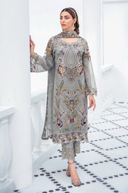 Latest Fancy Salwar Kameez in Light Grey Shade Online