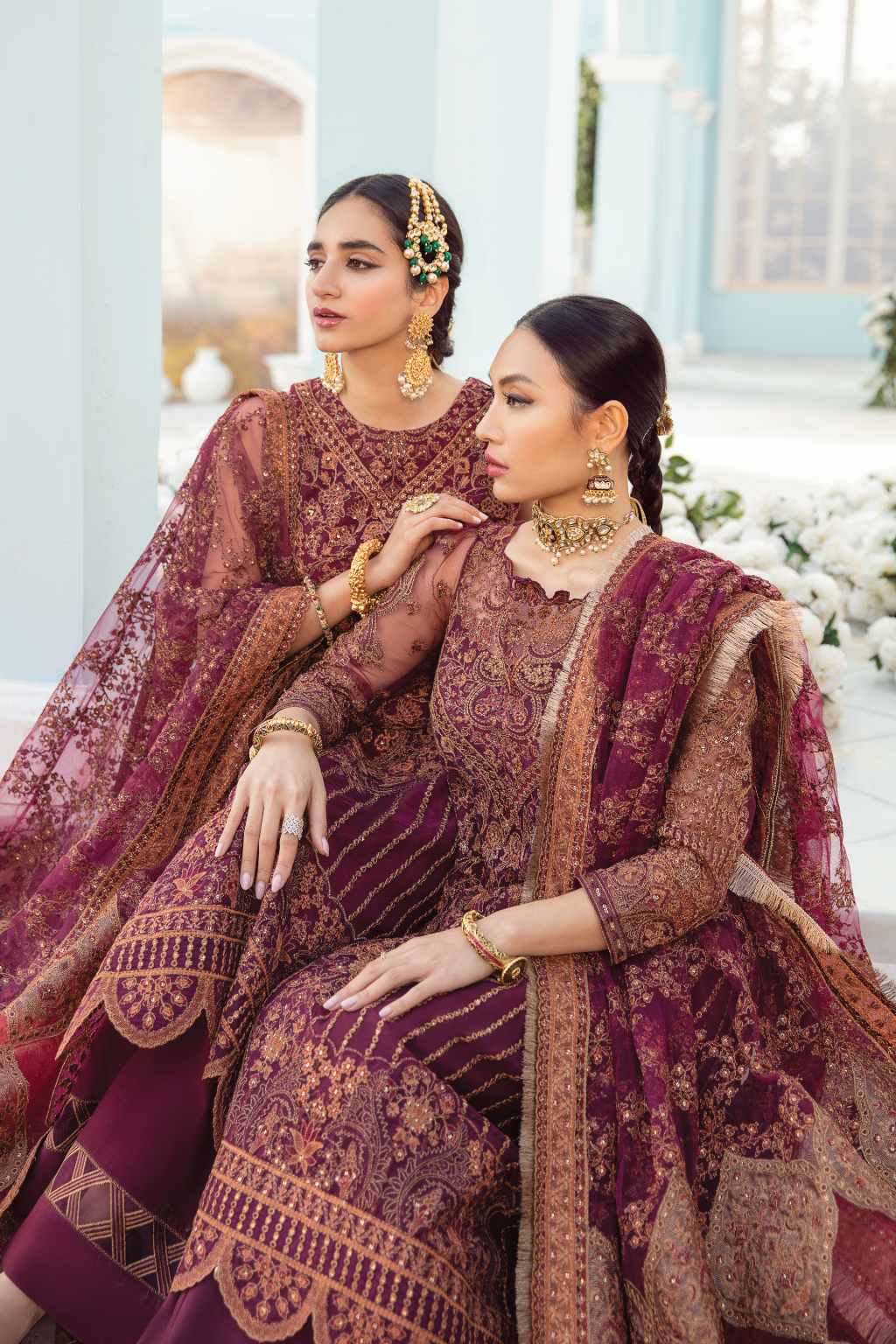 Latest Fancy Salwar Kameez in Rosewood Red Shade 2022