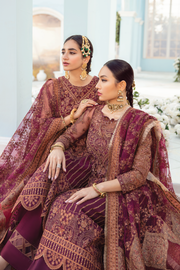 Latest Fancy Salwar Kameez in Rosewood Red Shade 2022