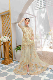 Latest Elegant Front Open Gown Pakistani Dress for Wedding