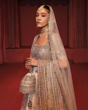 Latest Front Open Pishwas Frock with Dupatta and Sharara Dress