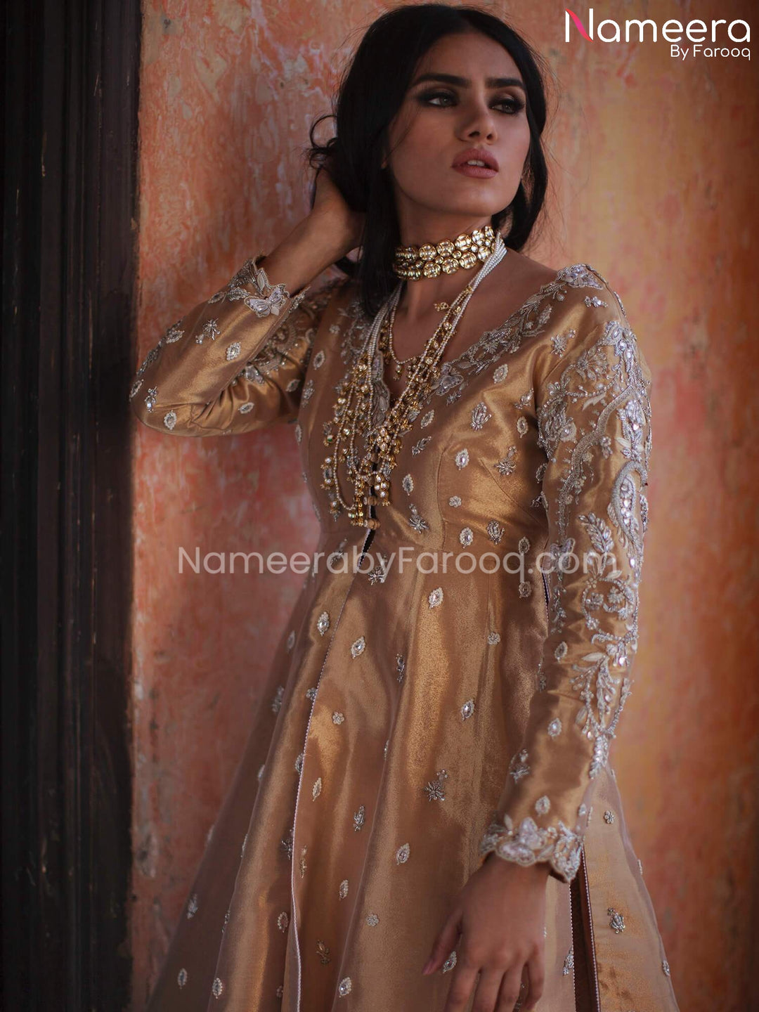 Latest Golden Kameez