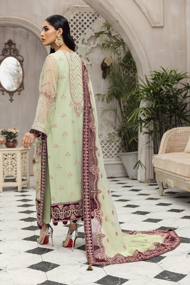 Latest Gown Dress Pakistani in Pistachio Shade Online 2022 SMALL Latest Gown Dress Pakistani in Pistachio Shade Online 2022 SMALL