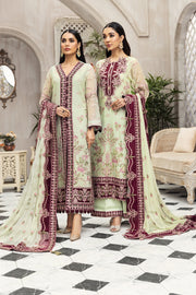 Latest Gown Dress Pakistani in Pistachio Shade Online