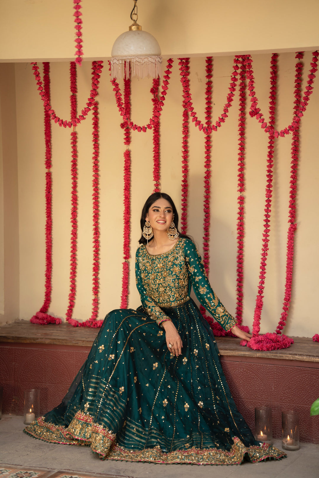Elegant Green Pakistani Bridal Dresses & Bridal Lehenga