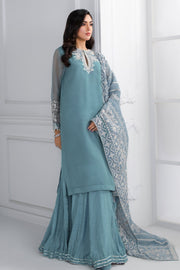 Latest Green Pakistani Long Kameez Sharara Party Wear