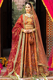 Latest Indian Bridal Wear in Embroidered Lehenga Choli Style