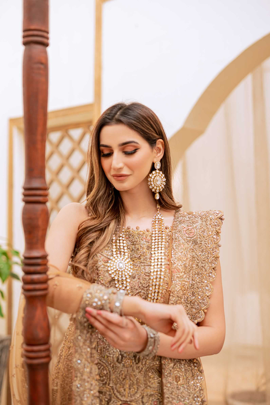 Latest Jamawar Lehenga with Tissue Kameez and Dupatta