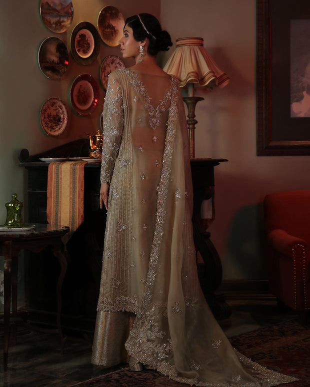 Latest Jamawar Sharara Kameez Dupatta Pakistani Wedding Dress