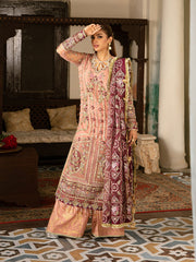Latest Kameez Trouser Dupatta Pink Pakistani Dress for Wedding