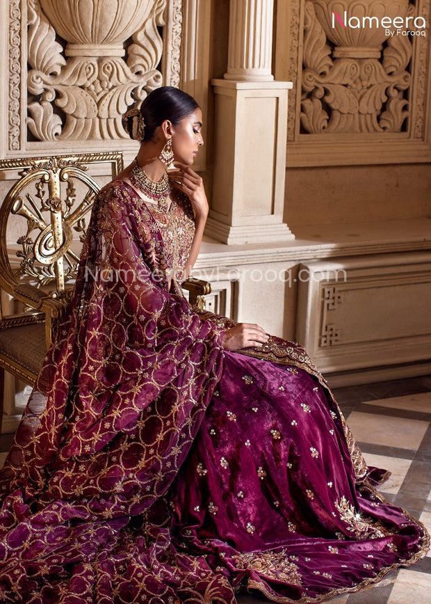 Latest Lehenga Bridal Pakistani in Modern Look  Side Look