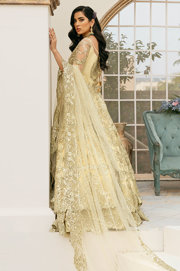 Latest Lehenga with Front Open Gown Pakistani Dress
