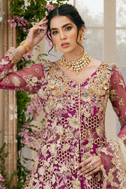 Latest Maxi Lehenga Purple Bridal Dress Pakistani