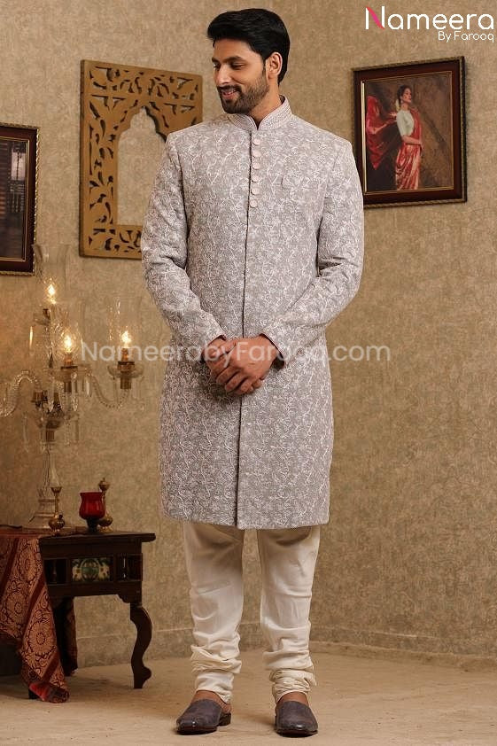 Latest Men's Wedding Sherwani for Groom Online
