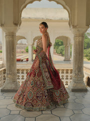 Latest Mirror Worked Lehenga Choli Dupatta Dress Pakistani