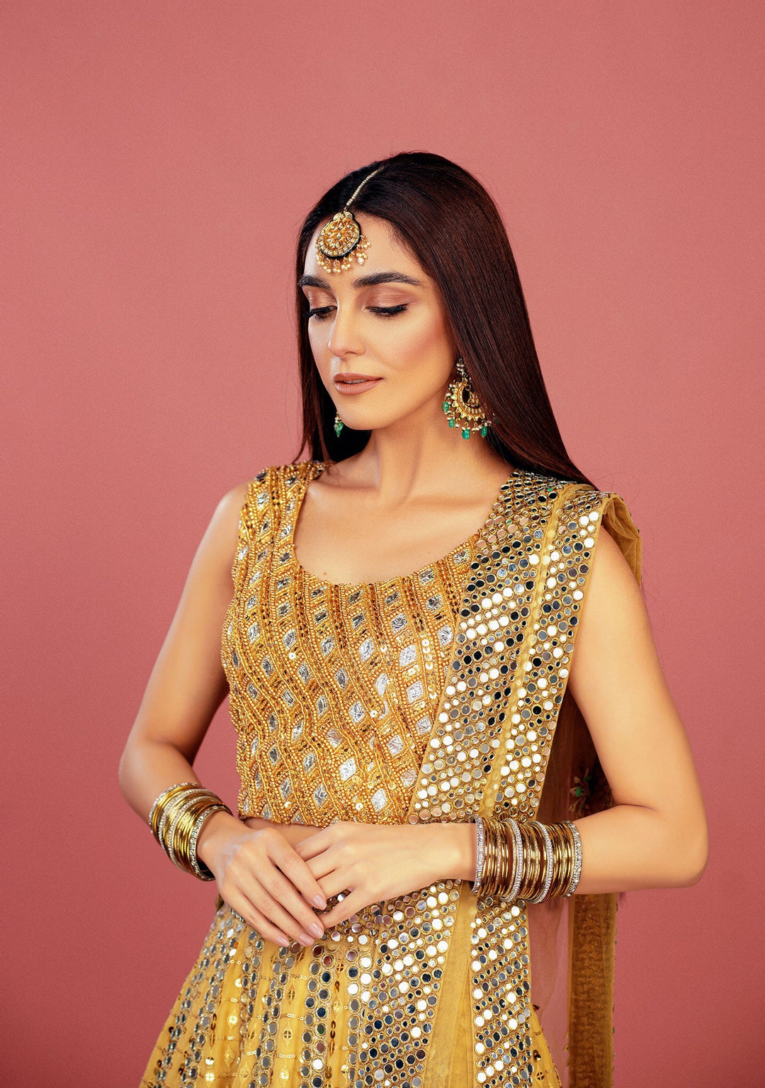 Stunning Yellow Pakistani Bridal Lehenga Choli for Your Wedding