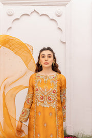 Latest Orange Dress Pakistani in Kameez Trouser Style Online