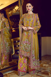 Latest Organza Party Outfit in Mustard Color