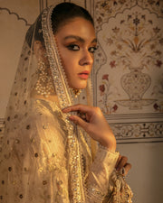 Latest Pakistani Angrakha with Sharara and Dupatta Dress