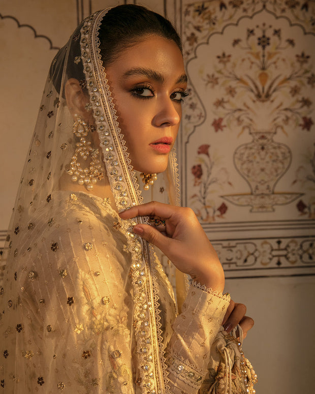 Latest Pakistani Angrakha with Sharara and Dupatta Dress