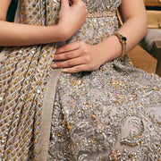 Latest Pakistani Bridal Dress in Embellished Pishwas Style