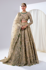 Latest Pakistani Bridal Dress in Embellished Lehenga Choli and Dupatta Style for Wedding