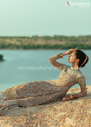 Latest Pakistani Bridal Gown with Lehenga and Dupatta