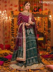 Latest Pakistani Bridal Lehenga Choli Dupatta Dress