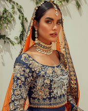 Latest Pakistani Bridal Multicolored Lehenga Choli Online