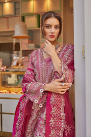 Latest Pakistani Chiffon Dress in Wedding Kameez Trouser Style