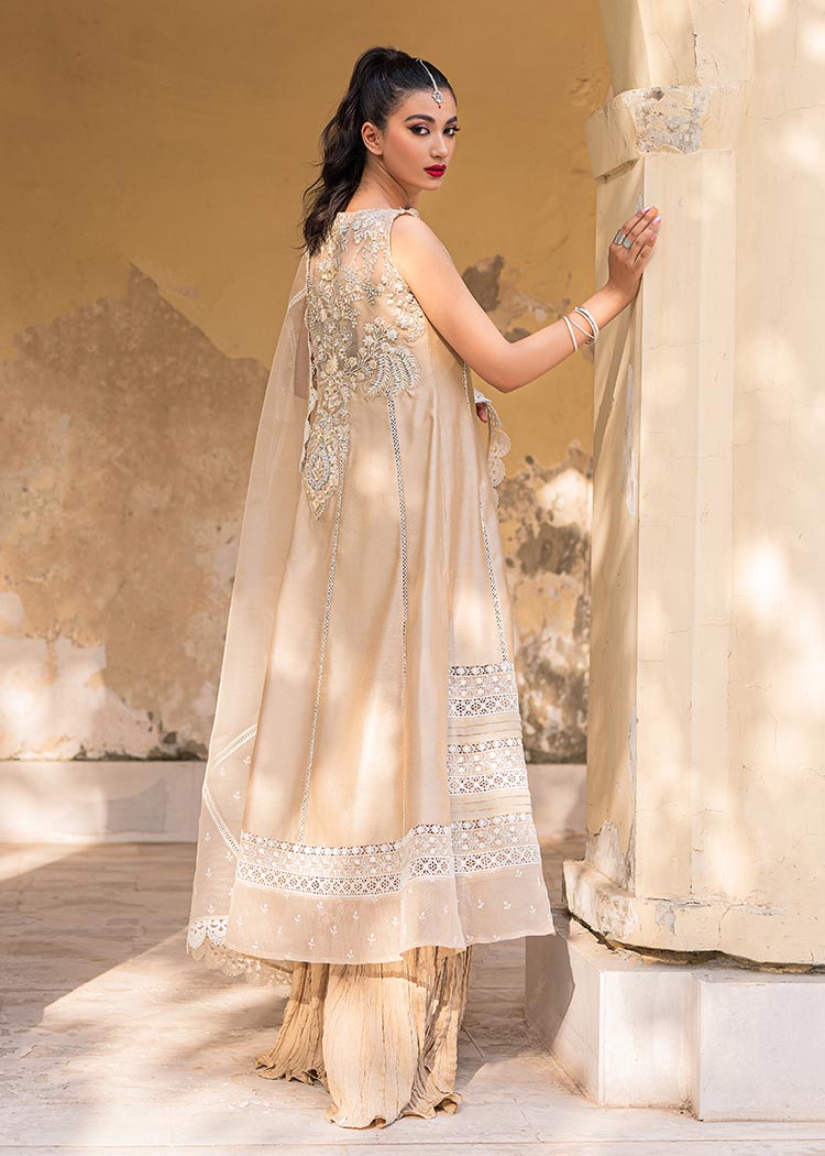 Latest Pakistani Crushed Sharara Kameez Dupatta Suit Onnline