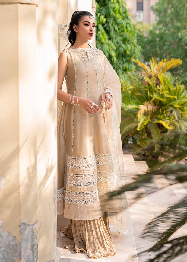 Latest Pakistani Crushed Sharara Kameez Suit