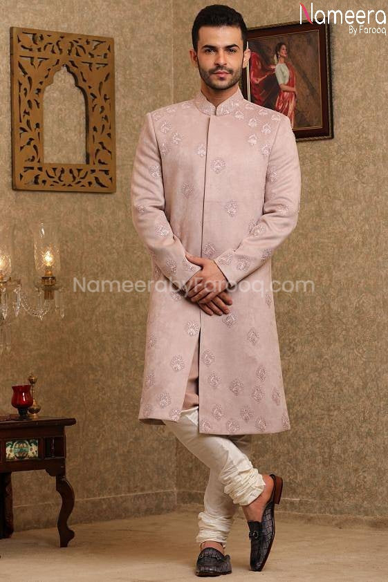 Latest Pakistani Designer Groom Sherwani 2021