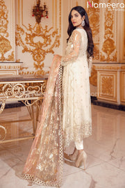 Latest Pakistani Dress Online for Wedding Party Backside Look