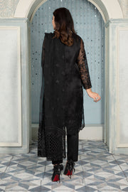 Latest Pakistani Dress in Black Salwar Kameez Dupatta Style