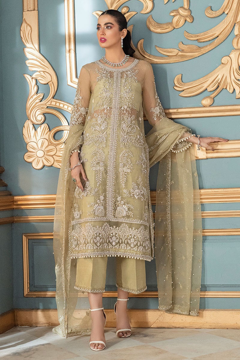 Latest Pakistani Dress in Lime Green Shade Latest Online CUSTOM SIZES