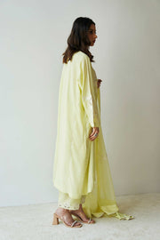 Latest Pakistani Dress in Yellow Salwar Kameez Dupatta Style