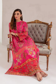 Latest Pakistani Eid Dress in Raw Silk Kameez Trouser Style