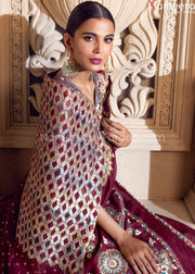 Pakistani Embellished Bridal Dress Online 2021 Dupatta Look