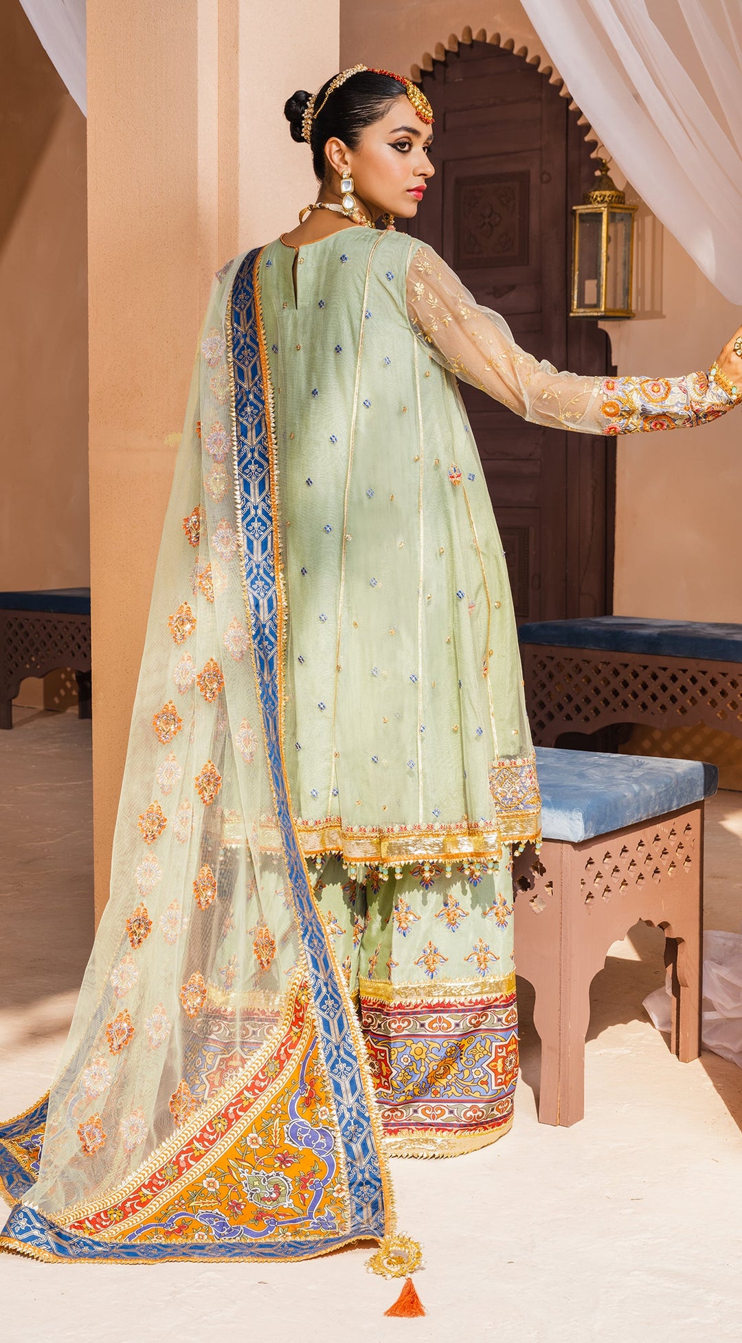 Latest Pakistani Formal Wear in Mint Green Shade Online