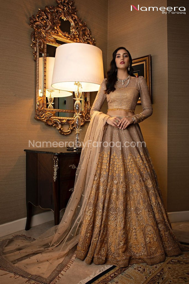 Latest Pakistani Lehenga Choli Design for Party Online – Nameera