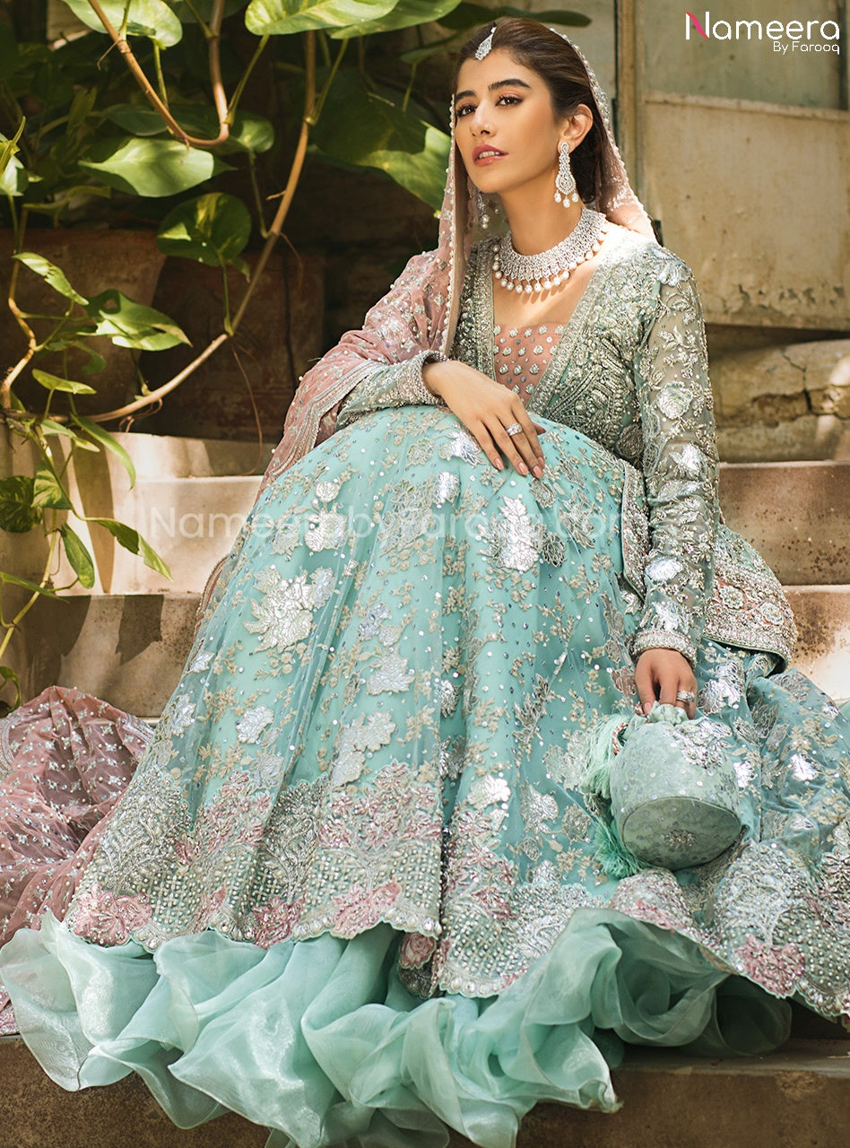 Latest Pakistani Lehenga Design for Walima 2021 Lehenga Look