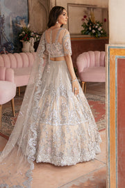 Latest Pakistani Party Dress in Premium Embroidered Maxi Dupatta and Lehenga Style