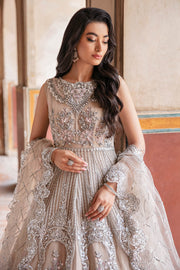 Latest Pakistani Party Dress in Premium Net Embroidered Maxi Dupatta and Lehenga Style Online