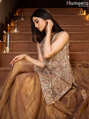Latest Pakistani Party Wear Dresses Online 2021 Short Embroidery Kurti  Look
