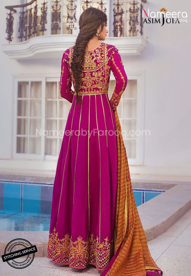 Latest Pakistani Party Wear Suit for Girls 2021 Backside Look